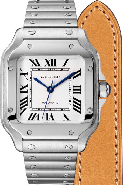 montre cartier femme santos|cartier santos watch size guide.